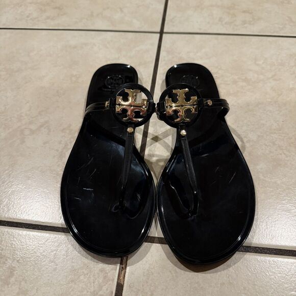 Tory Burch Mini Miller Flat Jelly Thong Sandals Womens - Picture 5 of 6